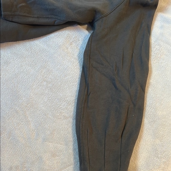 Abercrombie & Fitch Black Crew Neck Puff Sleeve Sweatshirt - Picture 4 of 8